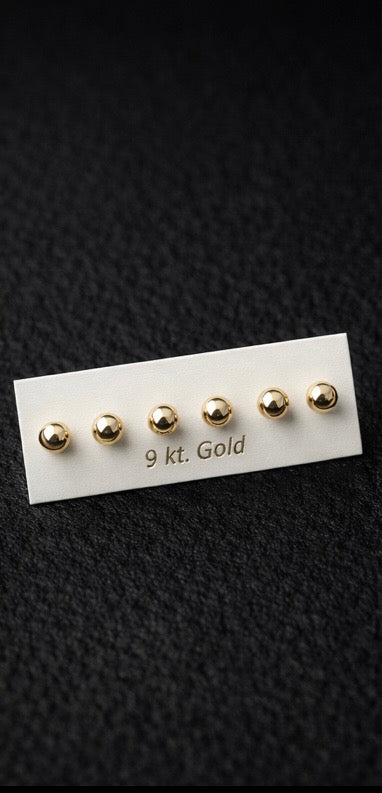 9ct Yellow Gold Imólè Kids Ball Stud Earrings