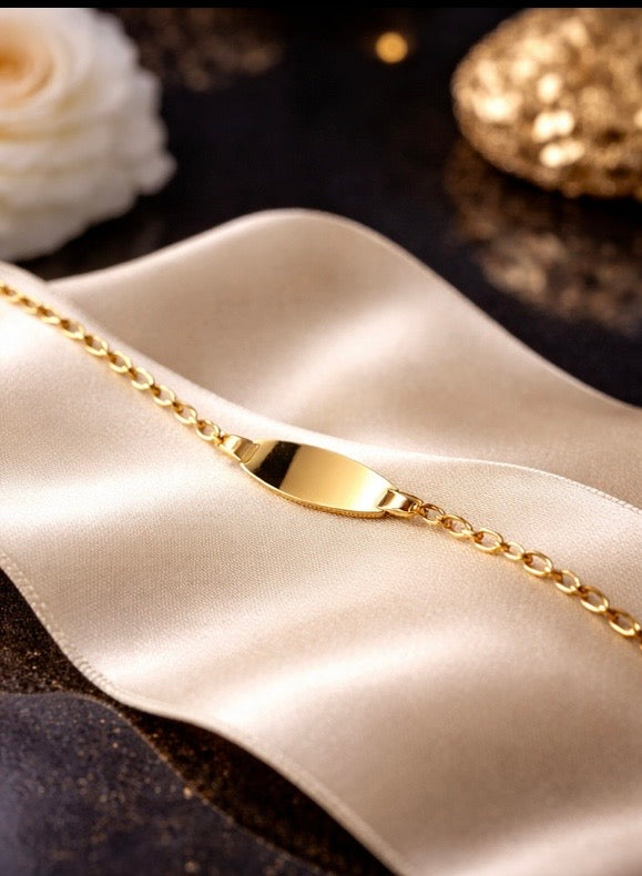 9ct Yellow Gold Imólè Baby ID Bracelet