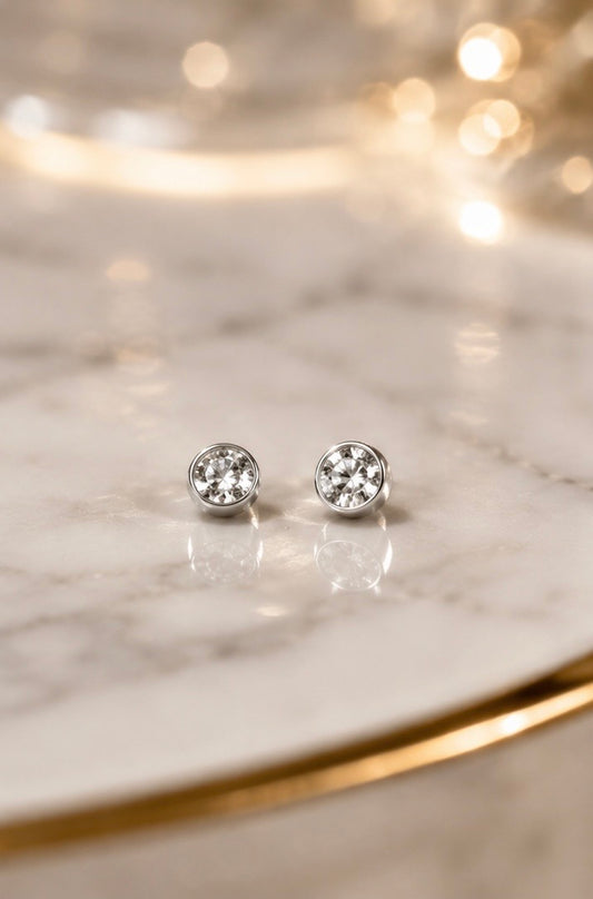 9ct White Gold Imólè Kids Stud Earrings