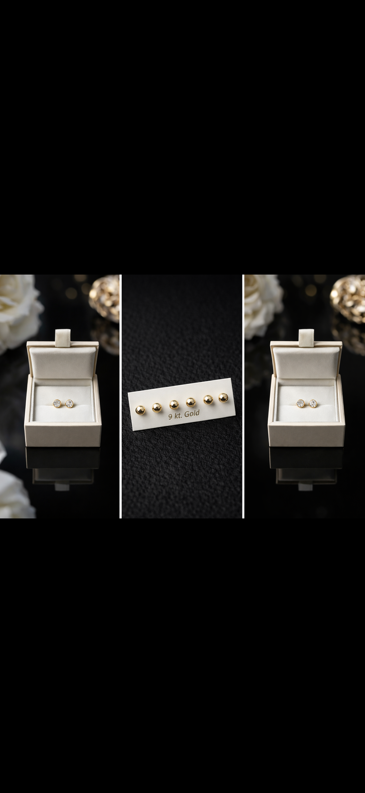 9ct Yellow Gold Imólè Kids Ball Stud Earrings