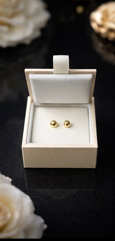9ct Yellow Gold Imólè Kids Ball Stud Earrings